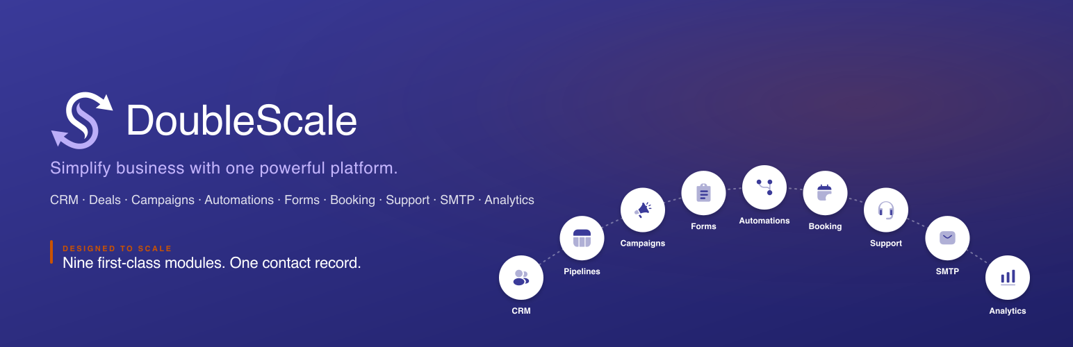 DoubleScale | Self-Hosted CRM & Business Platform (Alternative to HubSpot & GoHighLevel)