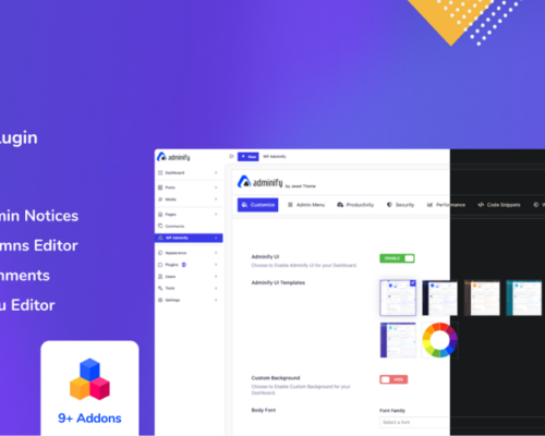 Adminify – White Label, Admin Menu Editor, Login Customizer