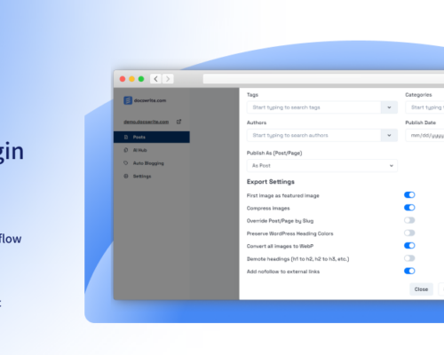 Docswrite – Export Google Docs to Your Site ✨