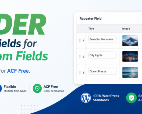 G10DER Repeater Fields for Advanced Custom Fields