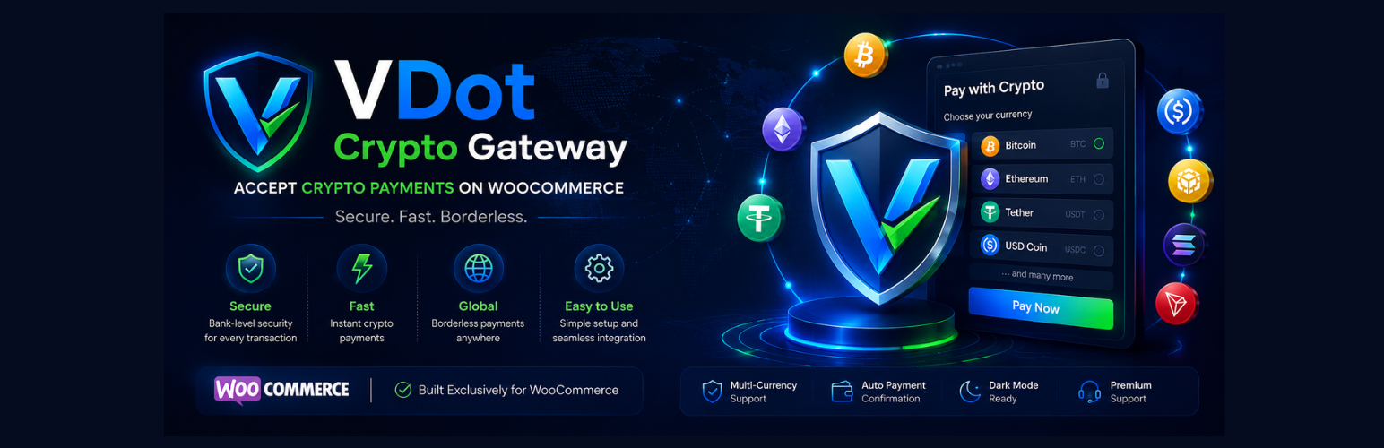 VDot Crypto Gateway for WooCommerce
