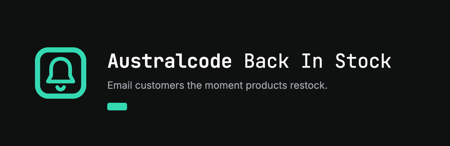 Australcode Back In Stock for WooCommerce