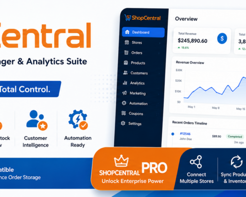 ShopCentral – Advanced Multi Store Management & Store Analytics for WooCommerce