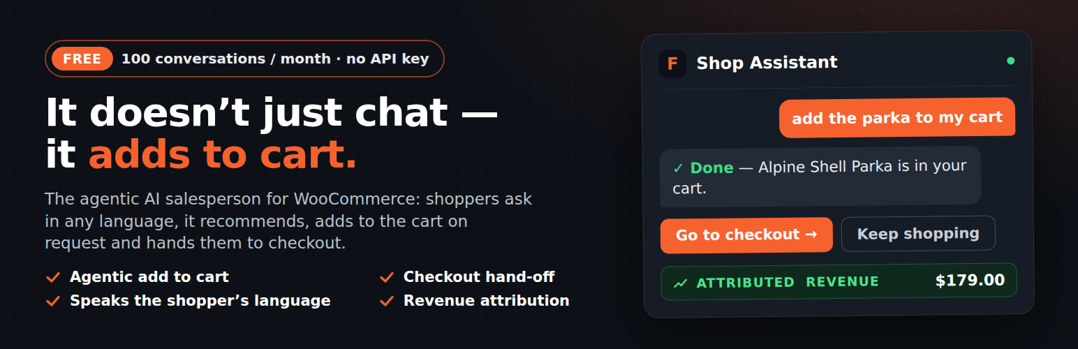 Rynex – Free AI Chatbot for WooCommerce (AI Sales & Support Agent)