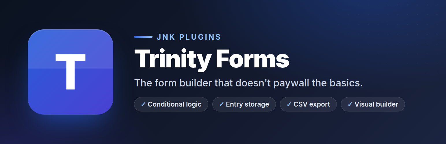 Trinity Forms – Contact Form Builder with Conditional Logic