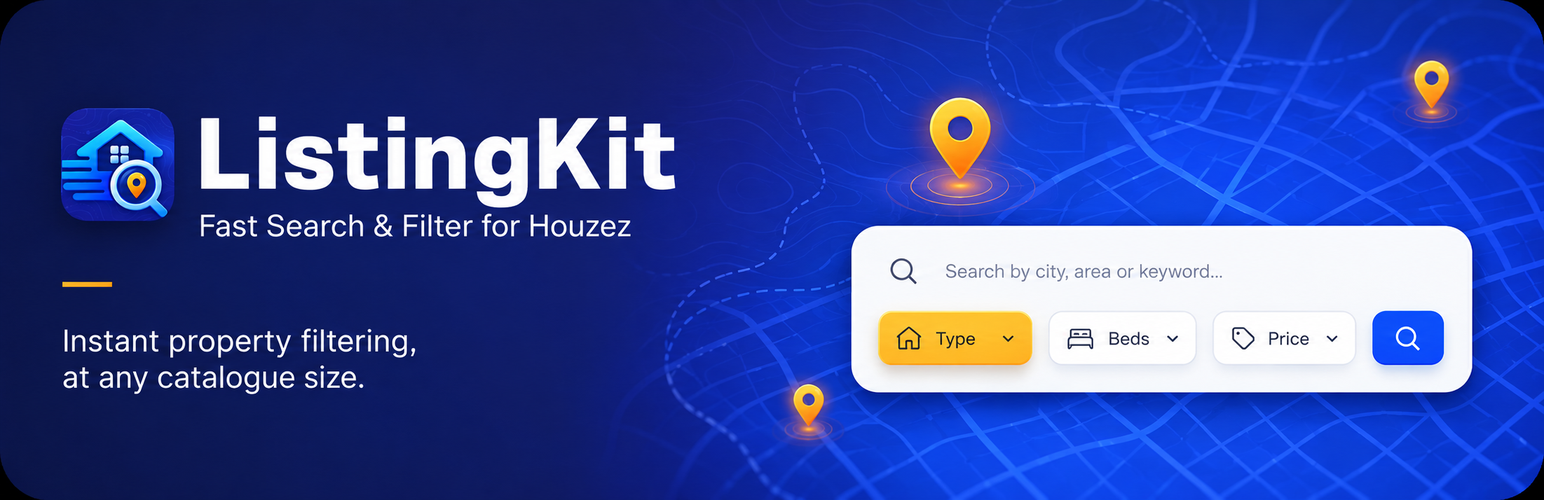 ListingKit – Fast Search & Filter for Houzez